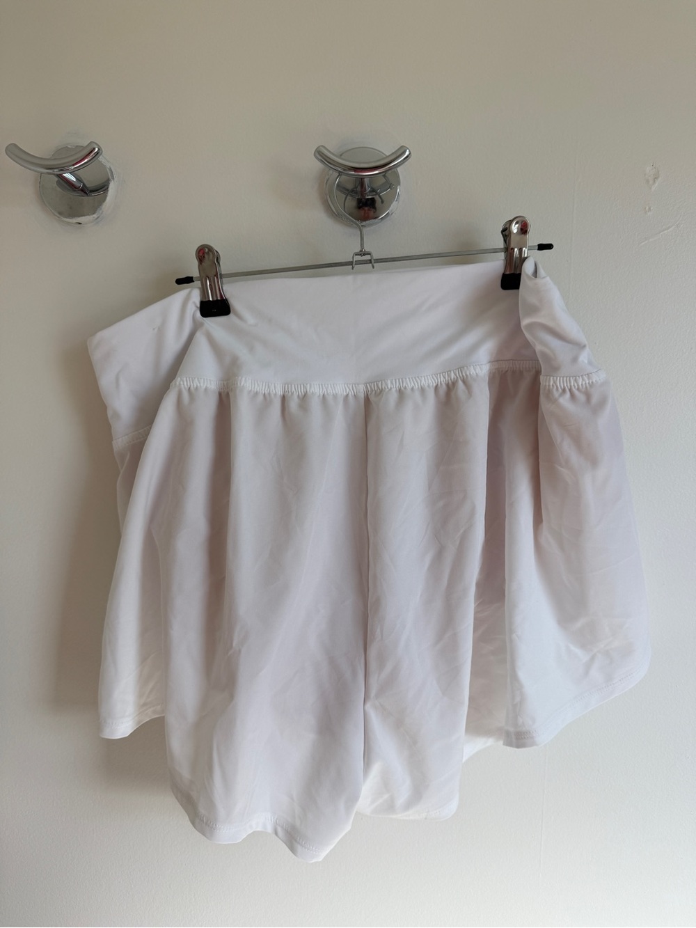 DSG White short with Flared Silhouette